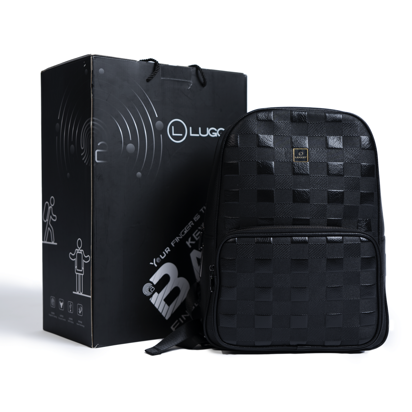 LUGGIT-BioShield Lifestyle Backpack With Advance Fingerprint-unlocking system