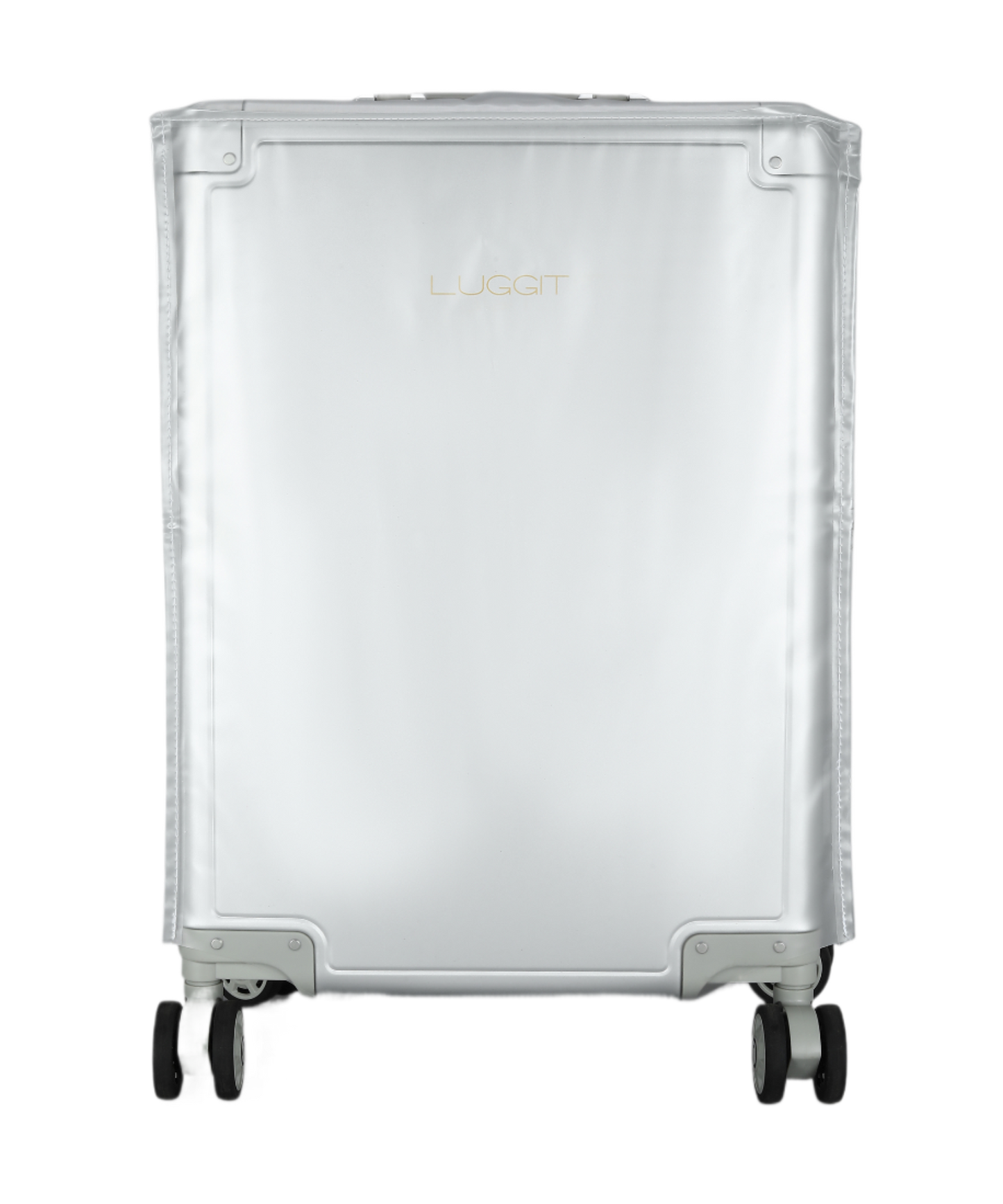 LUGGIT - Earth Circle Full Aluminium Trolley Cabin Travel Bag,Silver