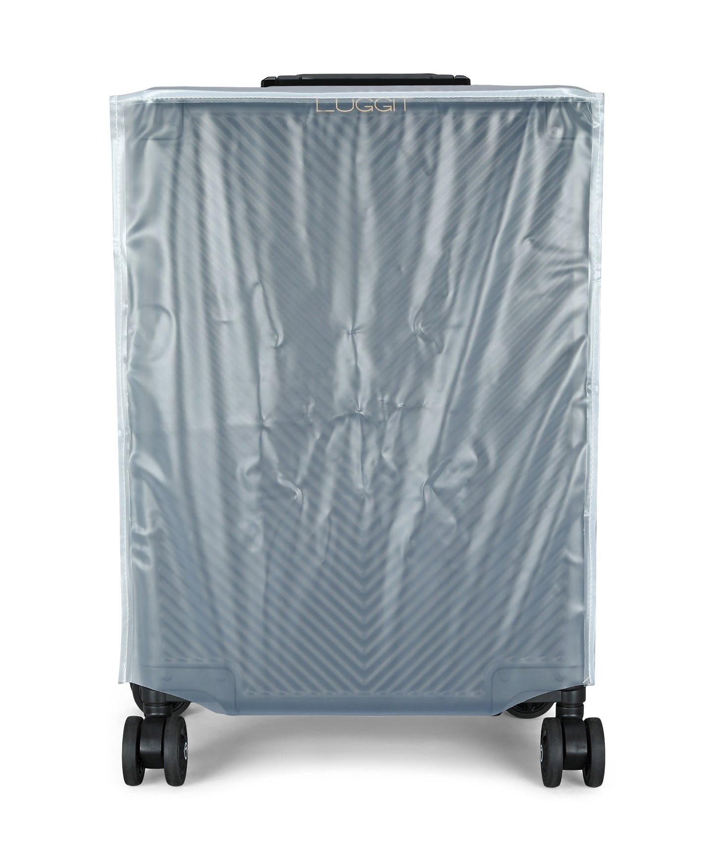 LUGGIT - Sovereign Circle Full Aluminium Trolley -Cabin Luggage-Black