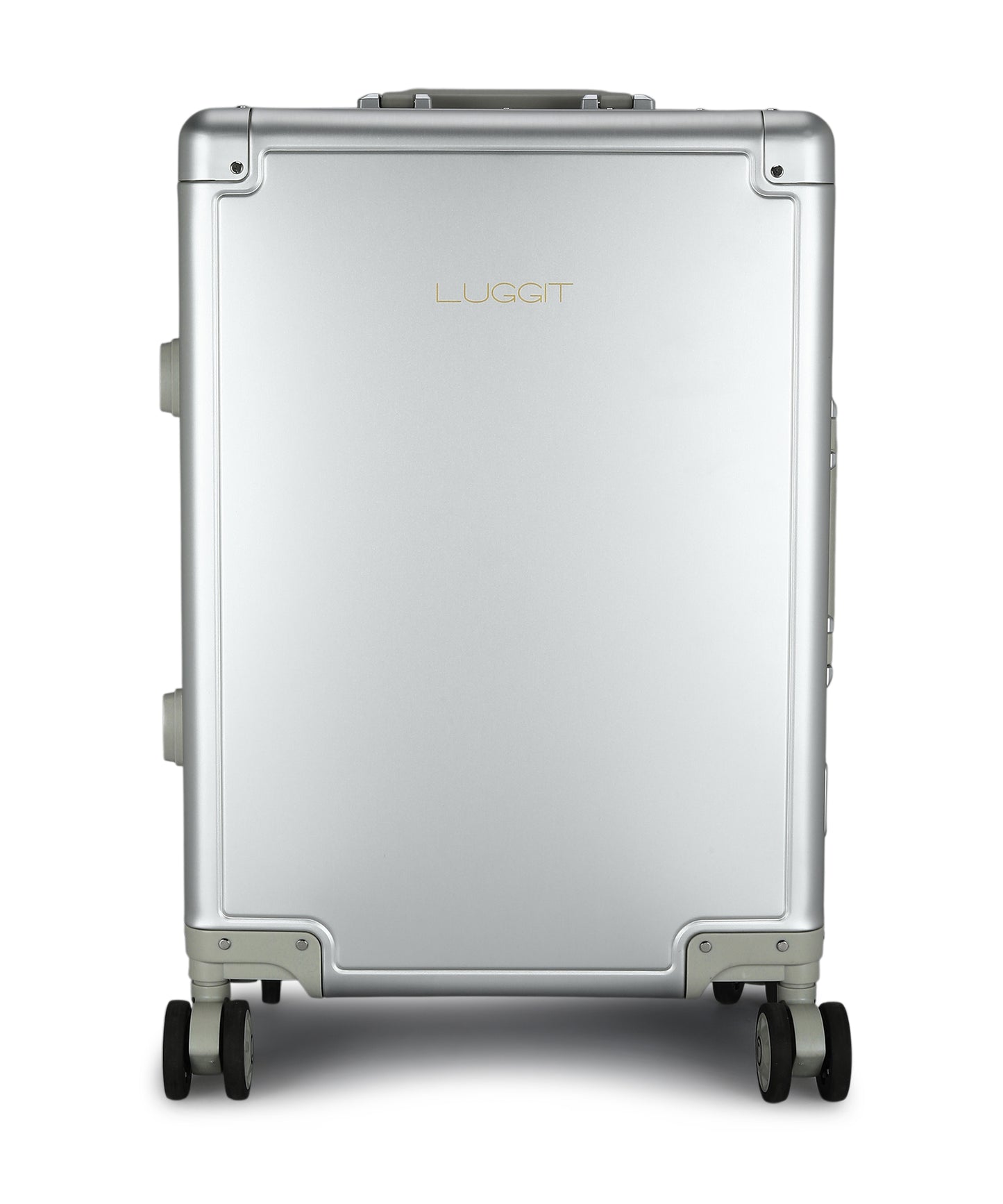 LUGGIT - Earth Circle Full Aluminium Trolley -Cabin Luggage-Silver