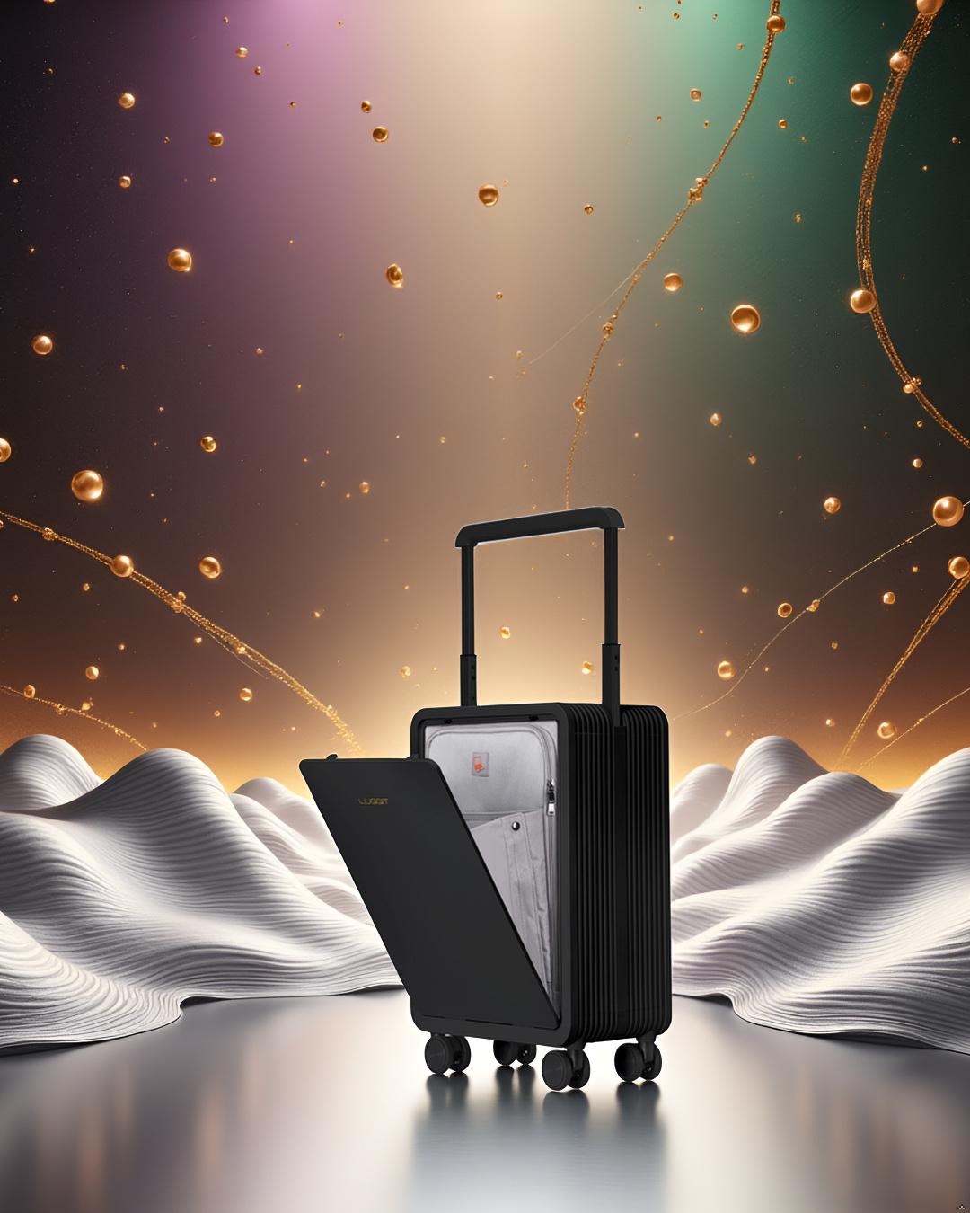 LUGGIT - Premium Executive-Black-20" Cabin Luggage