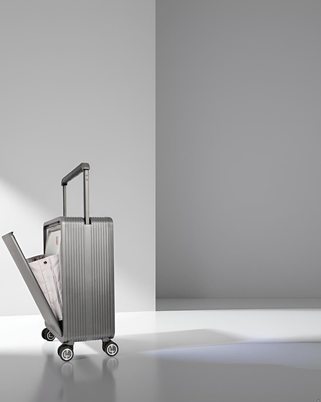 LUGGIT - Premium Executive-Grey-20" Cabin Luggage