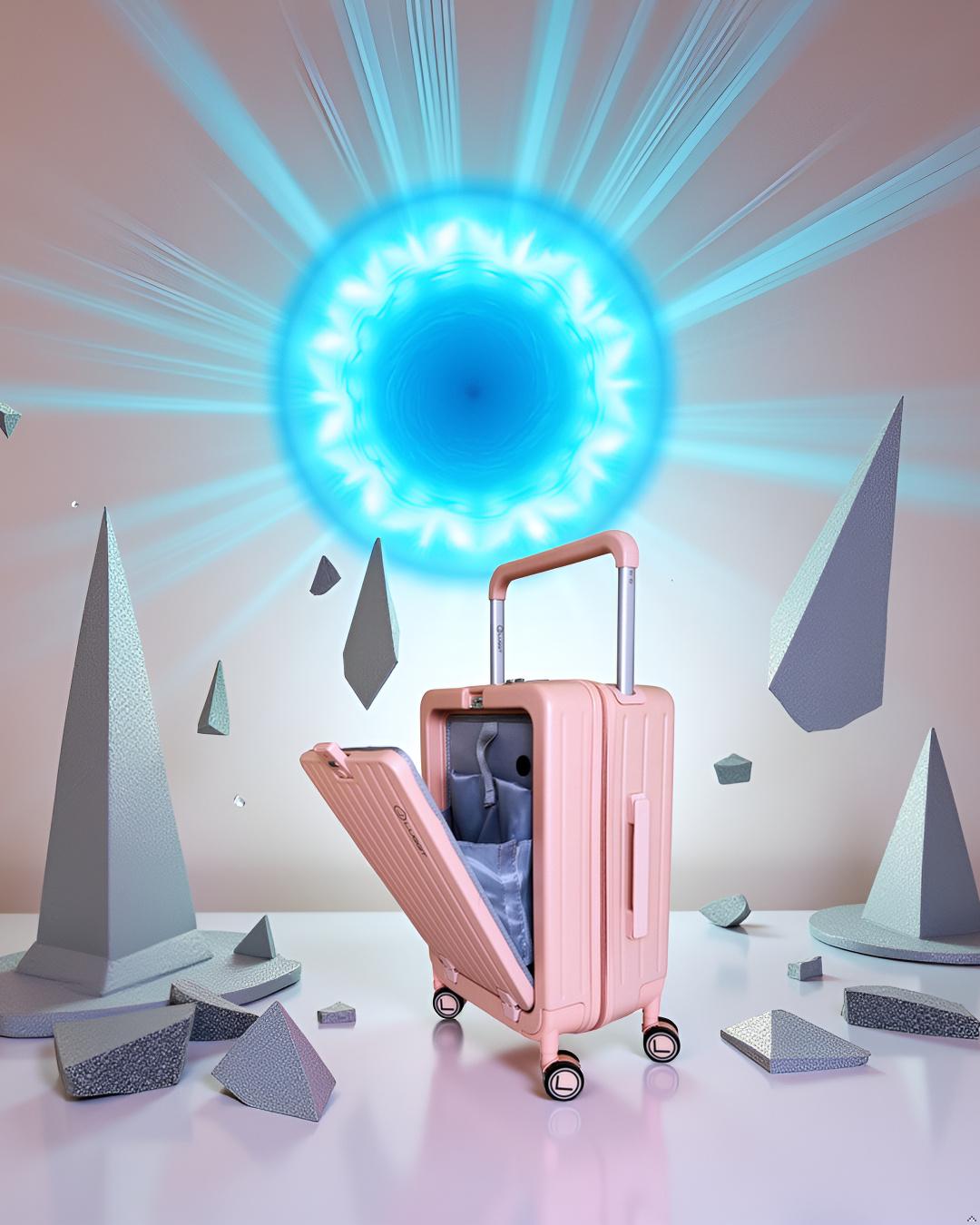 LUGGIT SFO -Cabin Trolley Bag , Front Opening