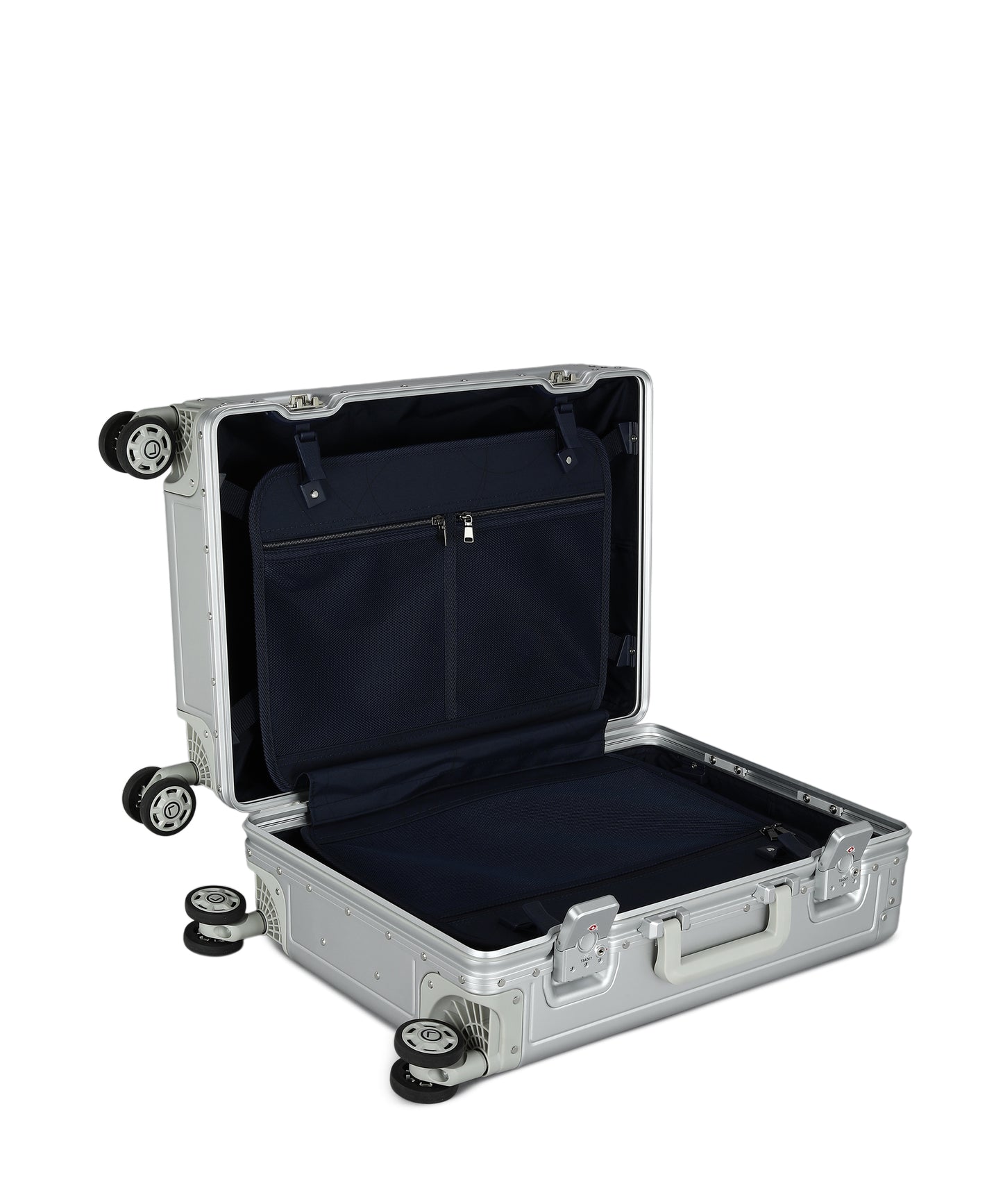 LUGGIT - Earth Circle Full Aluminium Trolley -Cabin Luggage-Silver
