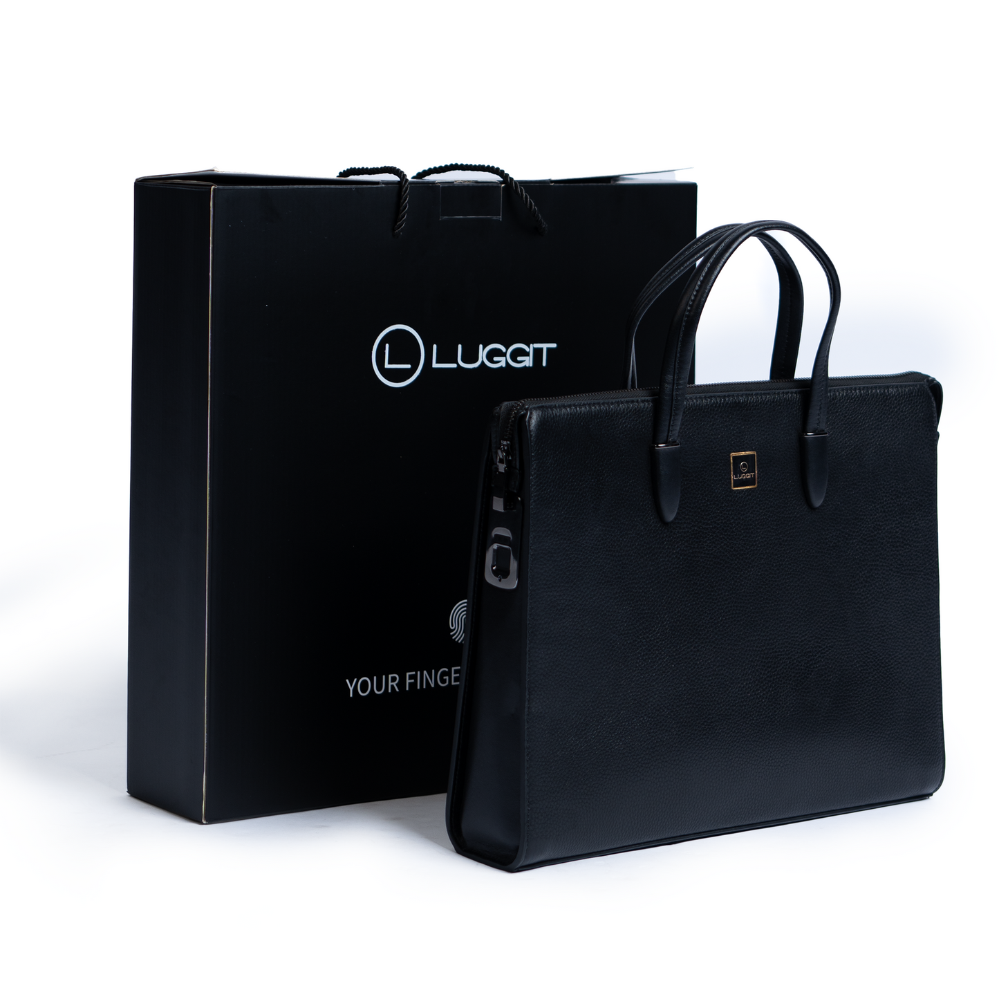 LUGGIT - Signature Shield - ADVANCE Bio-Matrices LOCK PURE LEATHER MULTI STYLE AND MULTI PURPOSE BAG