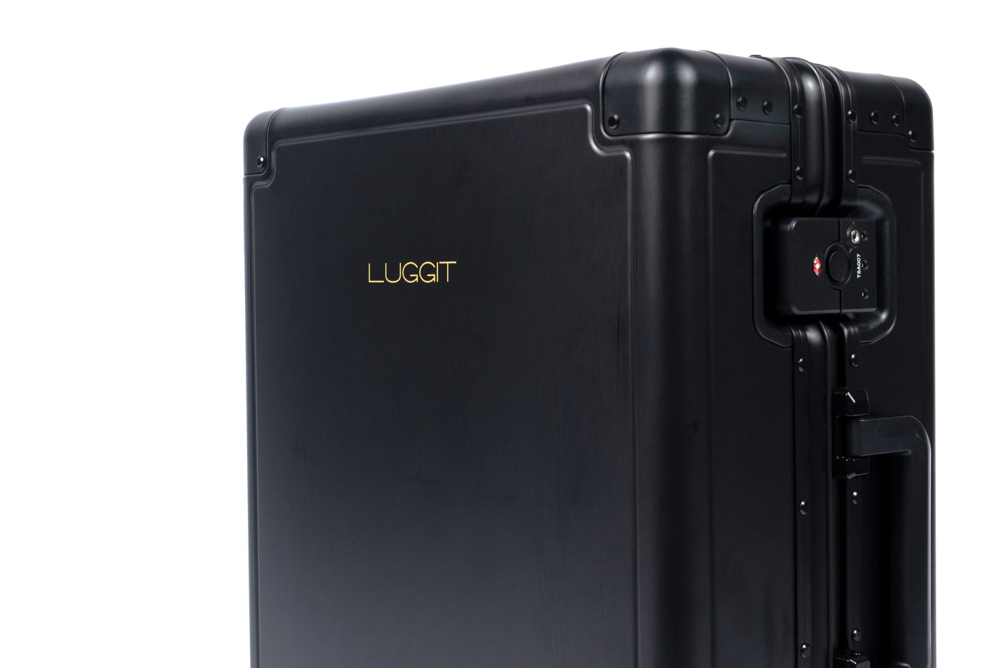 LUGGIT - Earth Circle Full Aluminium Trolley -Cabin Luggage -Black