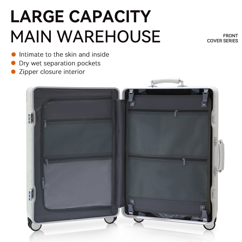 LUGGIT - Executive Plus - Cabin Travel bag - White-20" Front open