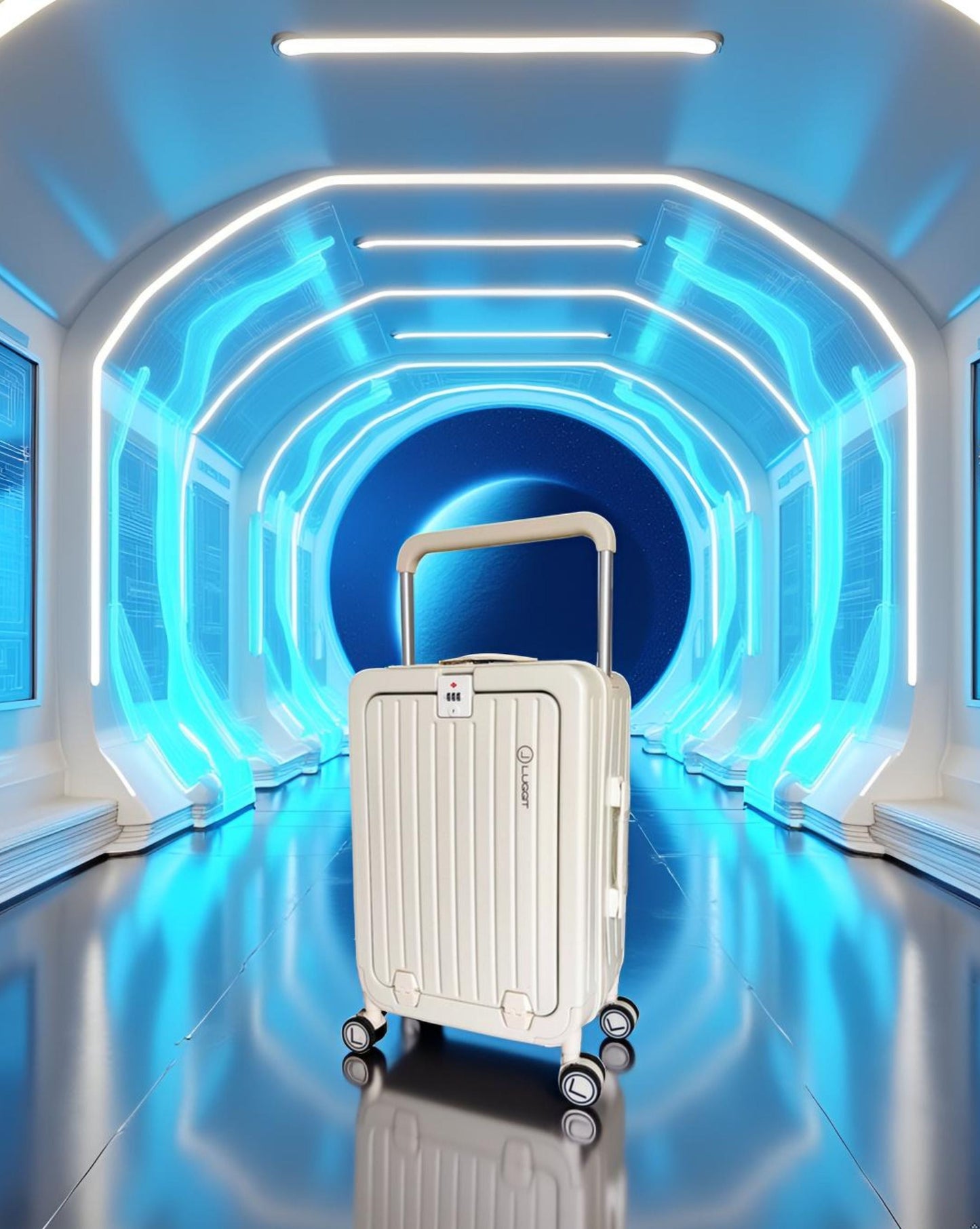 LUGGIT SFO -Cabin Trolley Bag , Front Opening