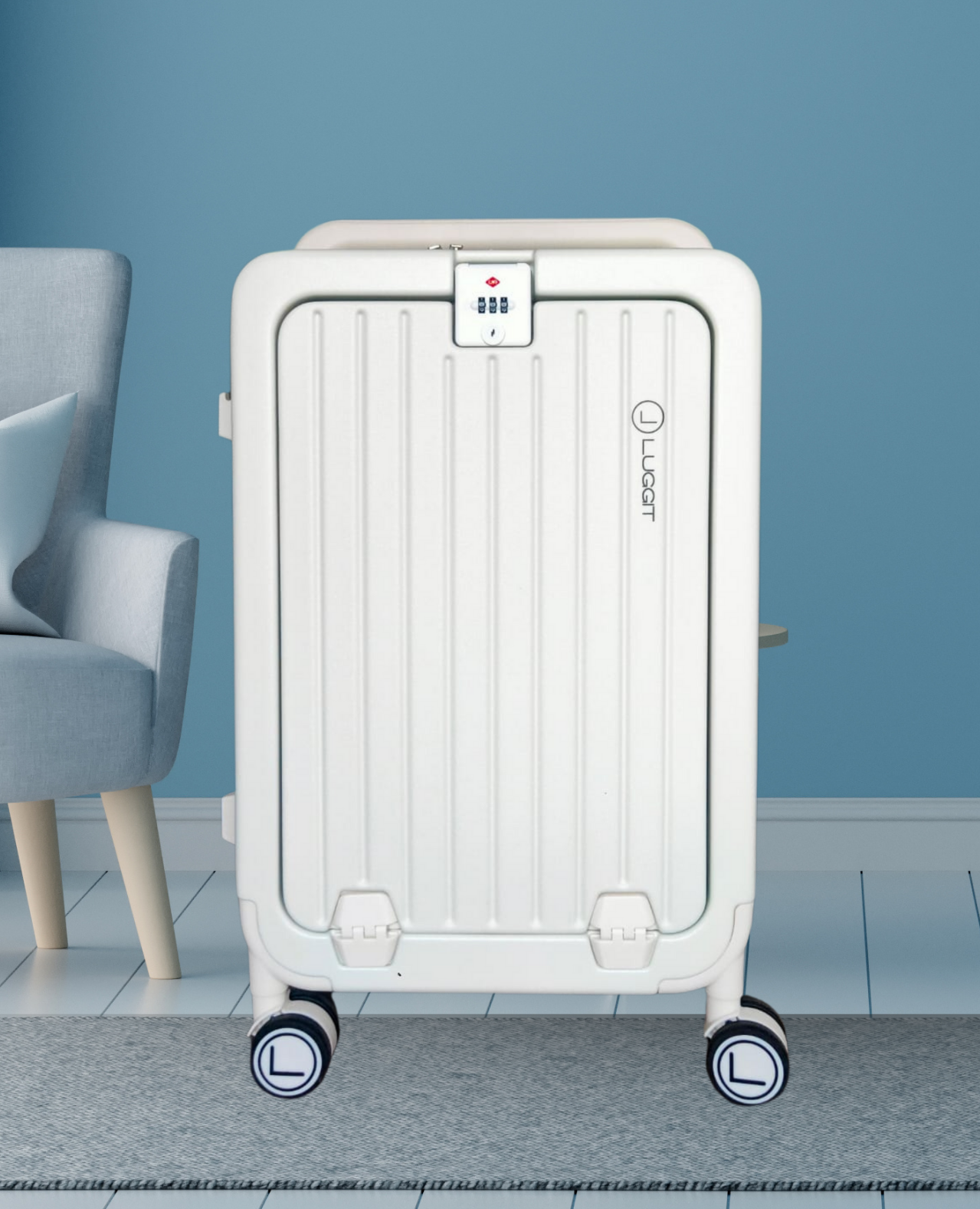 LUGGIT SFO -Cabin Trolley Bag , Front Opening