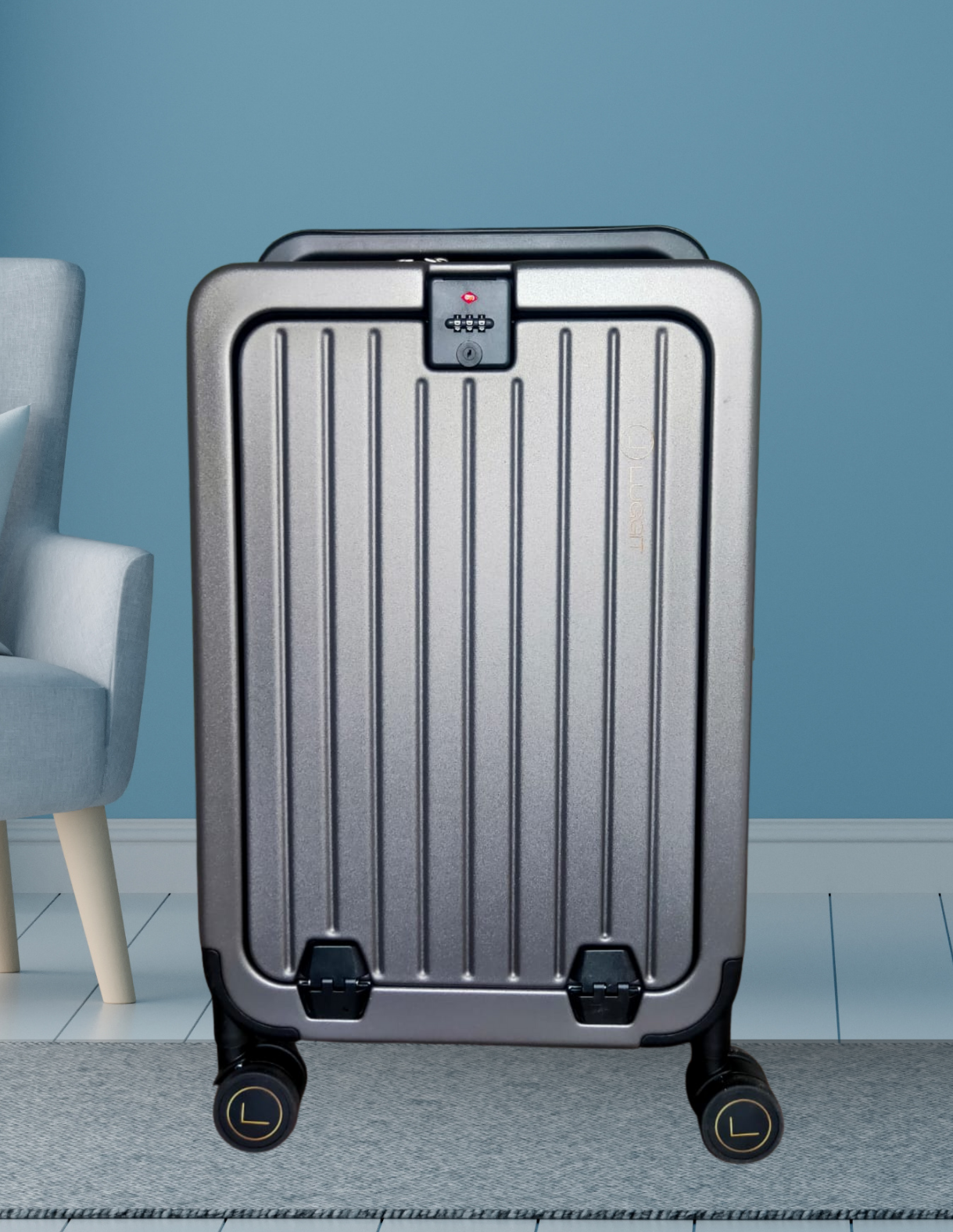 LUGGIT SFO -Cabin Trolley Bag , Front Opening
