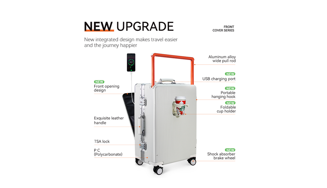 LUGGIT Executive Plus: The Smart Front-Opening Cabin Trolley Bag for Modern Professionals