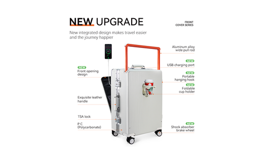 LUGGIT Executive Plus: The Smart Front-Opening Cabin Trolley Bag for Modern Professionals