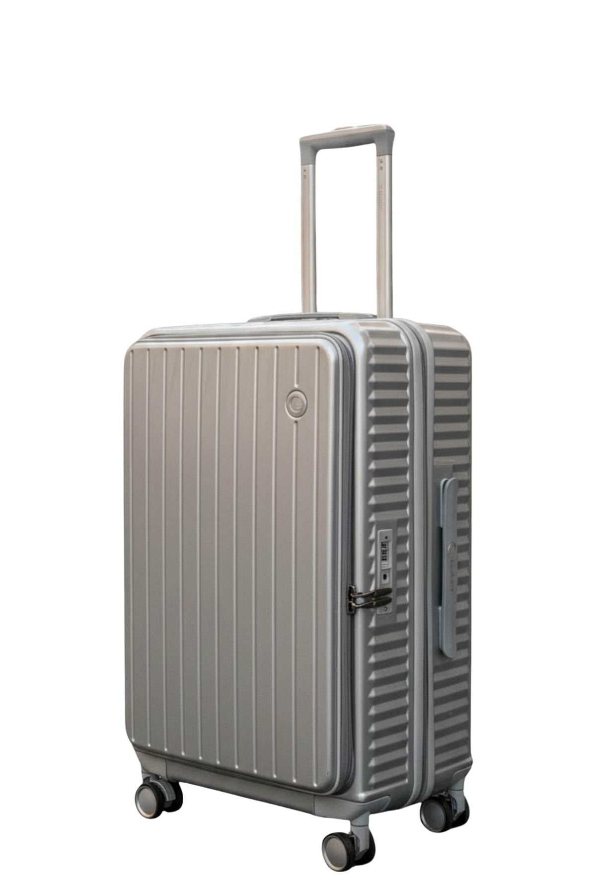 LUGGIT SFO 2.0 Premium Trolley Bag ,SmartView Wide Opening Design,TSA Lock, Polycarbonate Hard Shell,Grey