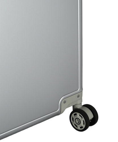 LUGGIT - Earth Circle Full  Aluminium Trolley Cabin Travel Bag,Silver