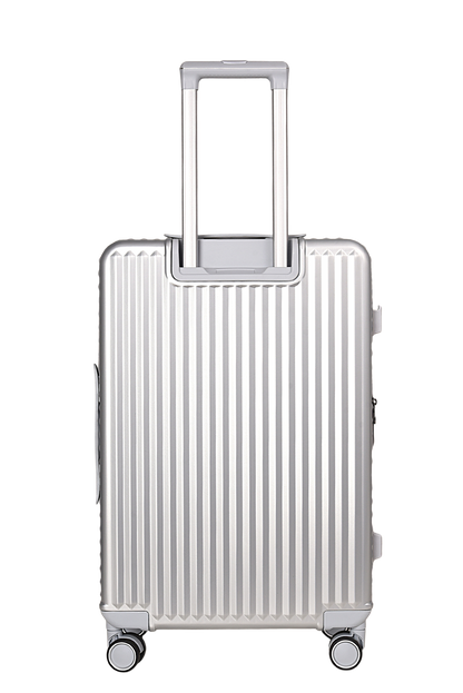 LUGGIT SFO 2.0 Premium Trolley Bag set of 3,SmartView Wide Opening Design,TSA Lock, Polycarbonate Hard Shell,Grey