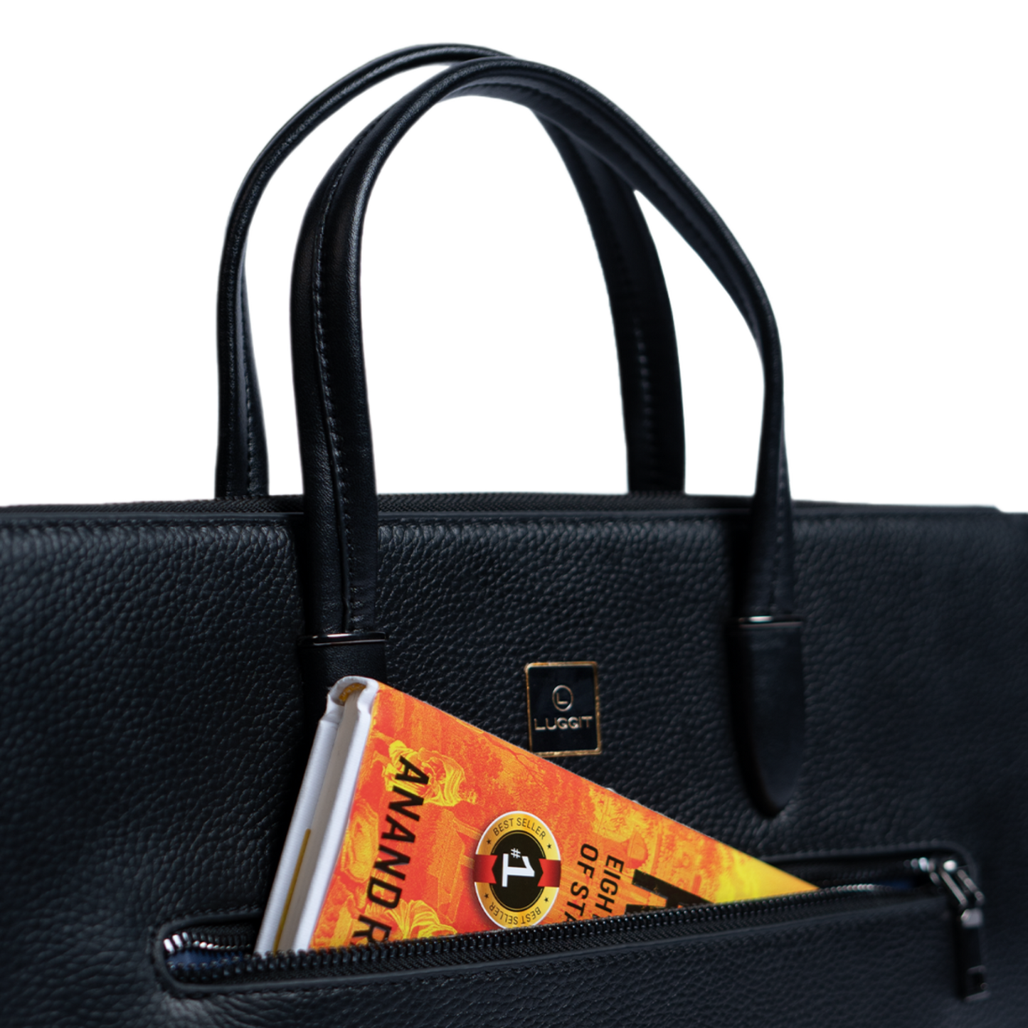 LUGGIT Signature Shield  ADVANCE Biometric Laptop Bag,FL2212 Black