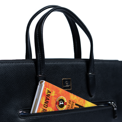 LUGGIT - Signature Shield - ADVANCE FINGER PRINT LOCK PURE LEATHER MULTI STYLE AND MULTI PURPOSE BAG