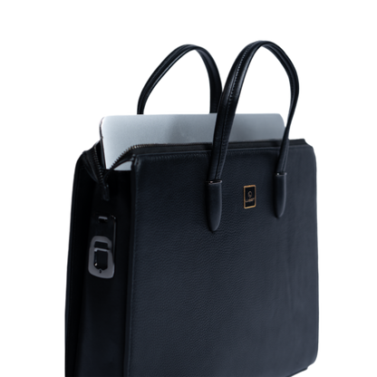 LUGGIT Signature Shield  ADVANCE Biometric Laptop Bag,FL2212 Black