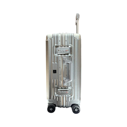 LUGGIT - Smart  Silver Surfer with  Aluminium Metallic Frame - Cabin Travel Bag-20"