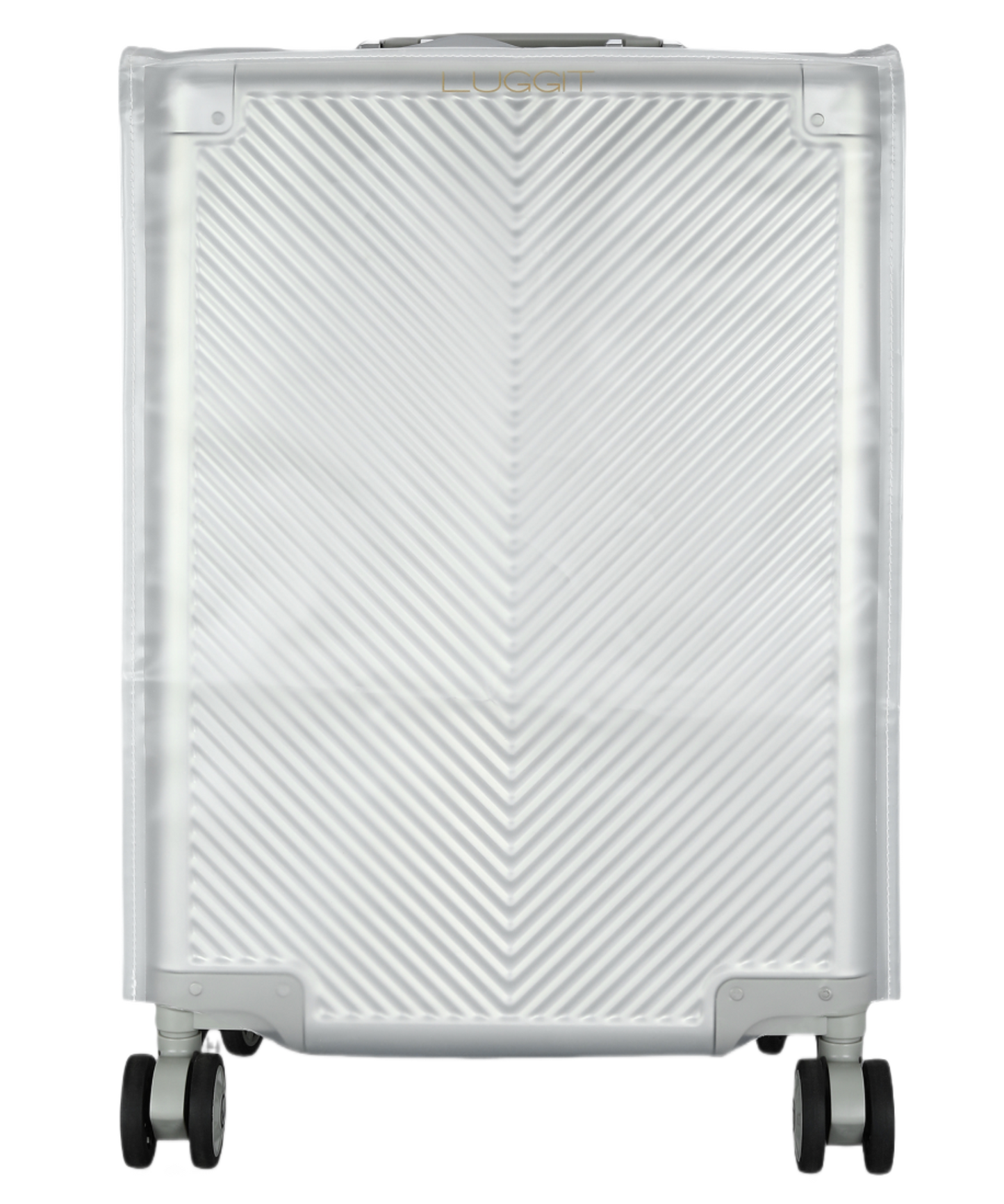 LUGGIT  Sovereign Circle Cabin High end Travel bag, Full Aluminium,Silver