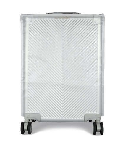 LUGGIT - Sovereign Circle Full Aluminium Trolley -Cabin Luggage-Silver