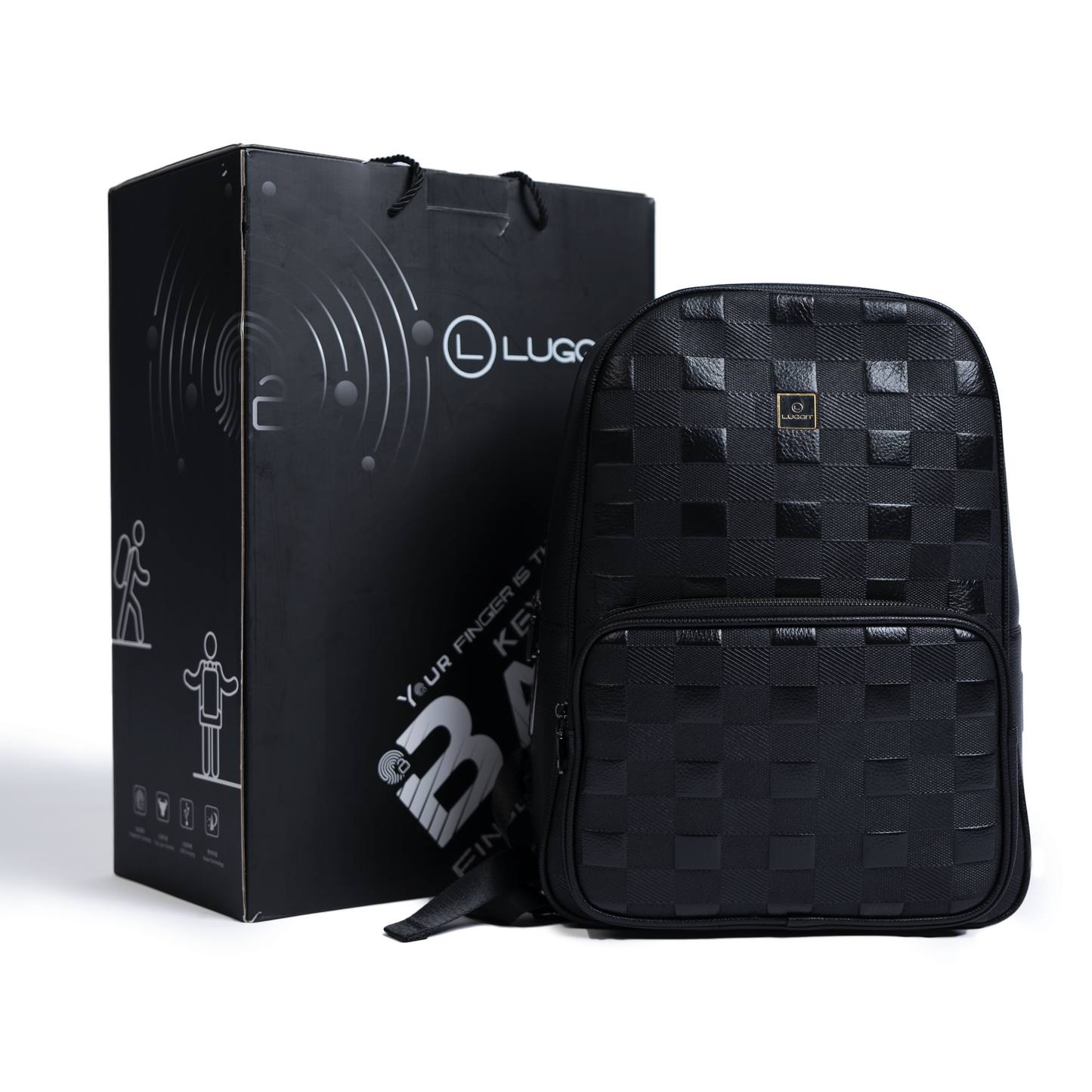 LUGGIT-BioShield Lifestyle  Backpack With Advance Fingerprint-unlocking system