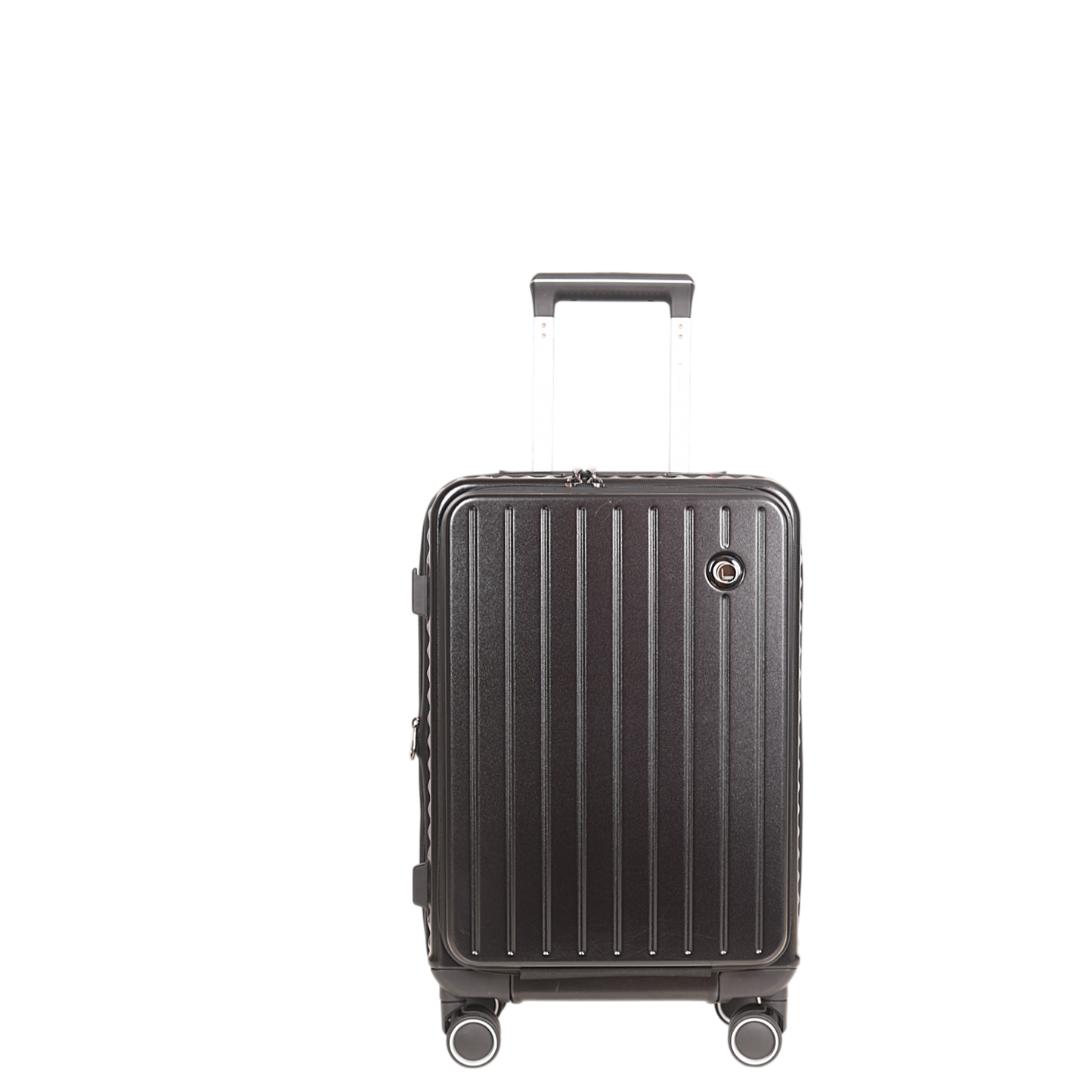 LUGGIT SFO 2.0 Premium Trolley Bag set of 3 ,SmartView Wide Opening Design,TSA Lock, Polycarbonate Hard Shell, Black