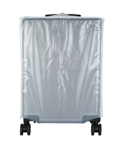 LUGGIT Sovereign Circle Full Aluminium Body Trolley Bag, Grey