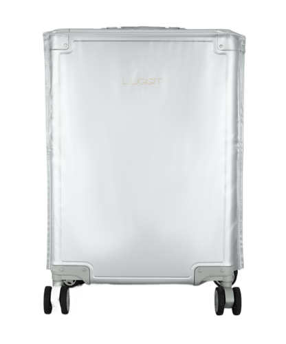 LUGGIT - Earth Circle Full  Aluminium Trolley Cabin Travel Bag,Silver