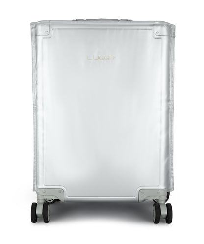 LUGGIT - Earth Circle Full  Aluminium Trolley -Cabin Luggage-Silver