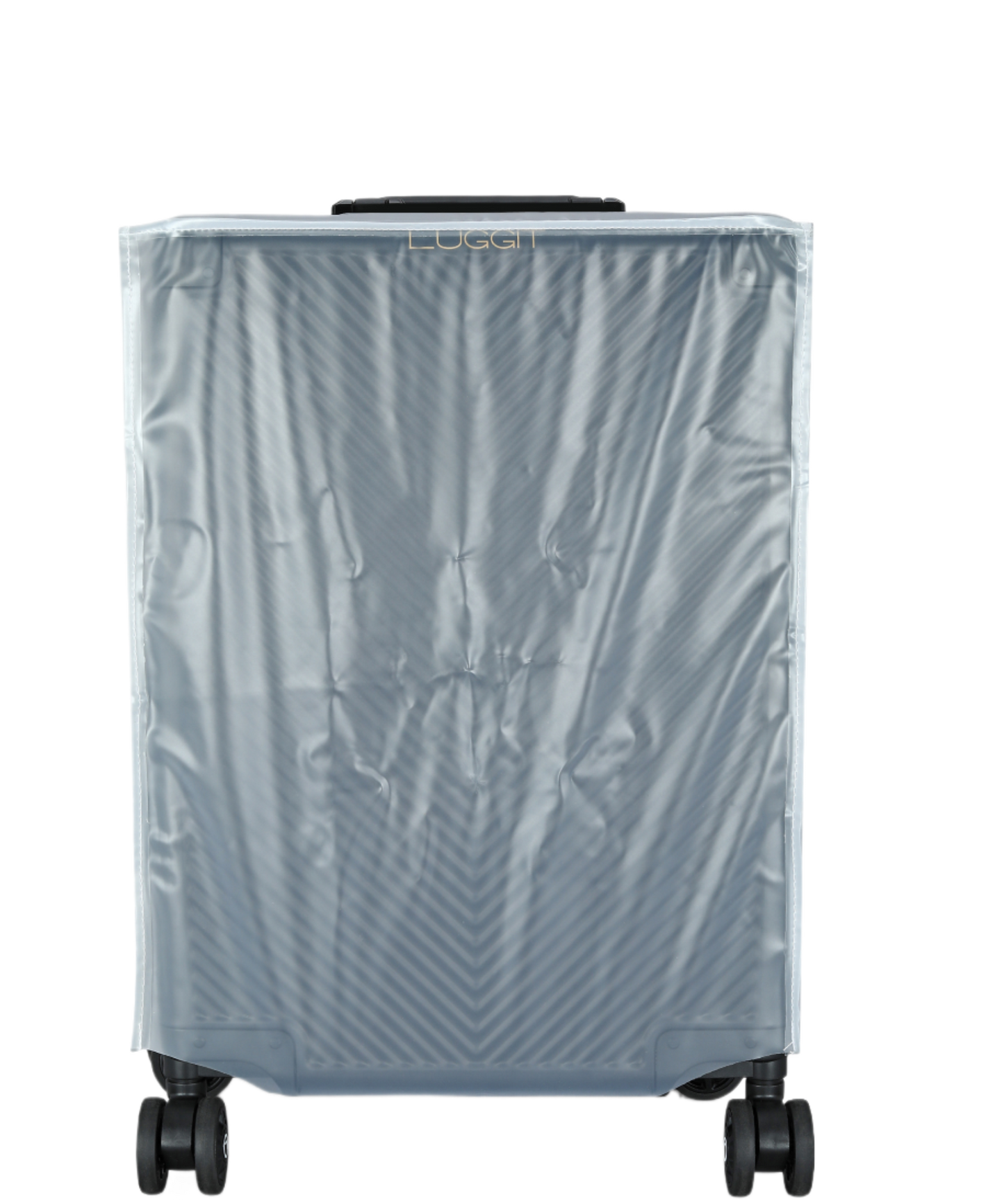 LUGGIT - Sovereign Circle Full  Aluminium high end trolley bag ,Black