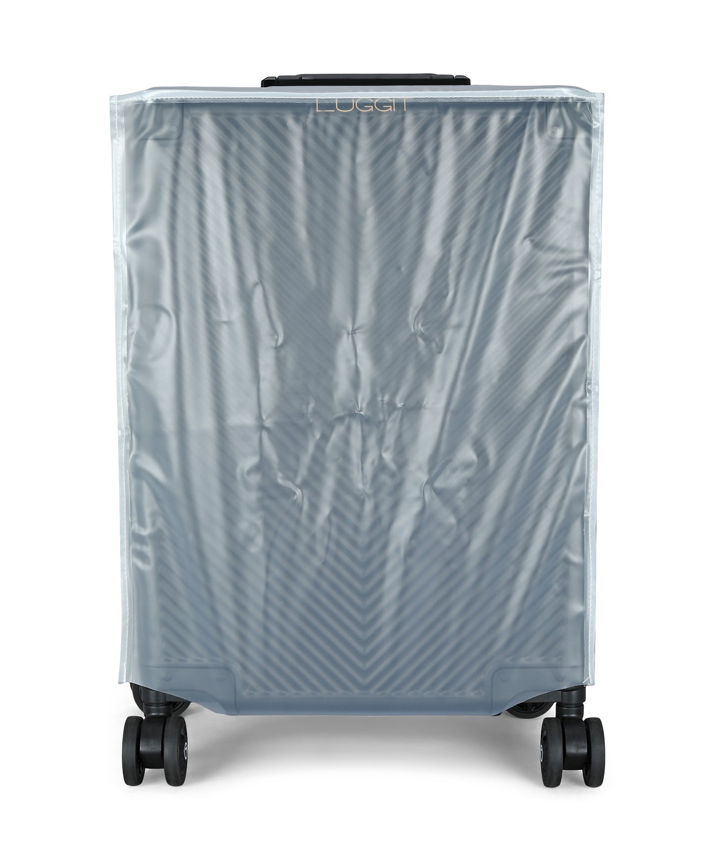 LUGGIT - Sovereign Circle Full  Aluminium Trolley -Cabin Luggage-Black