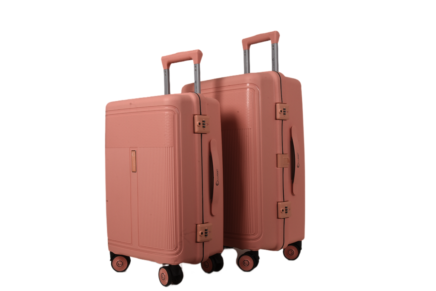 LUGGIT Osaka – 3-Piece Premium Trolley Luggage Set | Zipperless Design | TSA Lock  -Apricot
