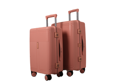 LUGGIT Osaka – 3-Piece Premium Trolley Luggage Set | Zipperless Design | TSA Lock  -Apricot