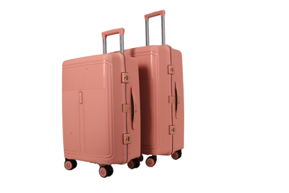 LUGGIT Osaka – 3-Piece Premium Trolley Luggage Set | Zipperless Design | TSA Lock  -Apricot