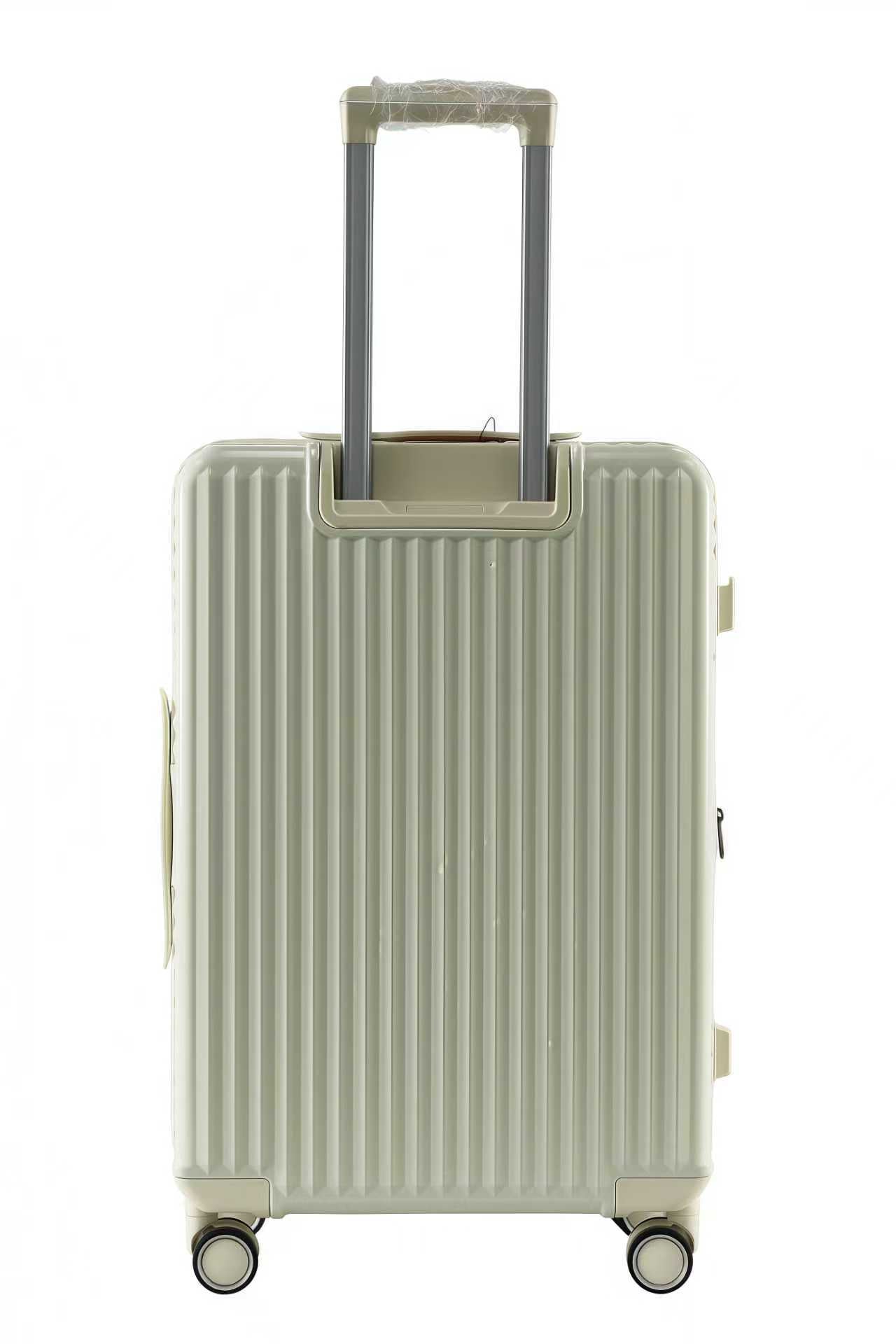 LUGGIT SFO 2.0 Premium Trolley Bag ,SmartView Wide Opening Design,TSA Lock, Polycarbonate Hard Shell, Rose Gold