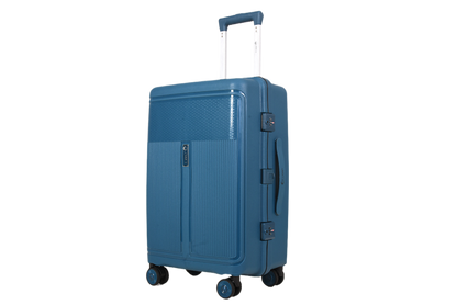 LUGGIT Osaka – 3-Piece Premium Trolley Luggage Set | Zipperless Design | TSA Lock- Petroleum Blue