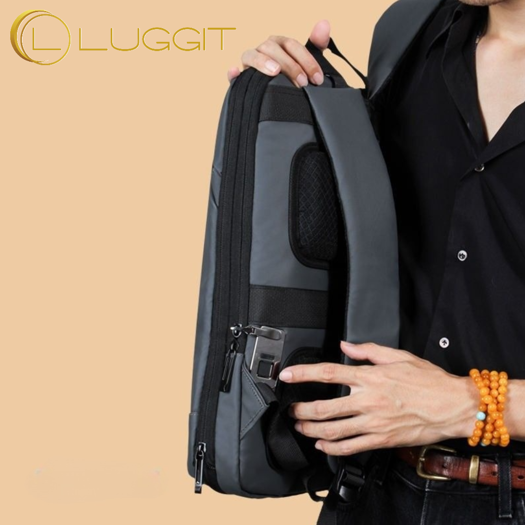 LUGGIT-BioShield Lifestyle-2421 Biometric Laptop Backpack
