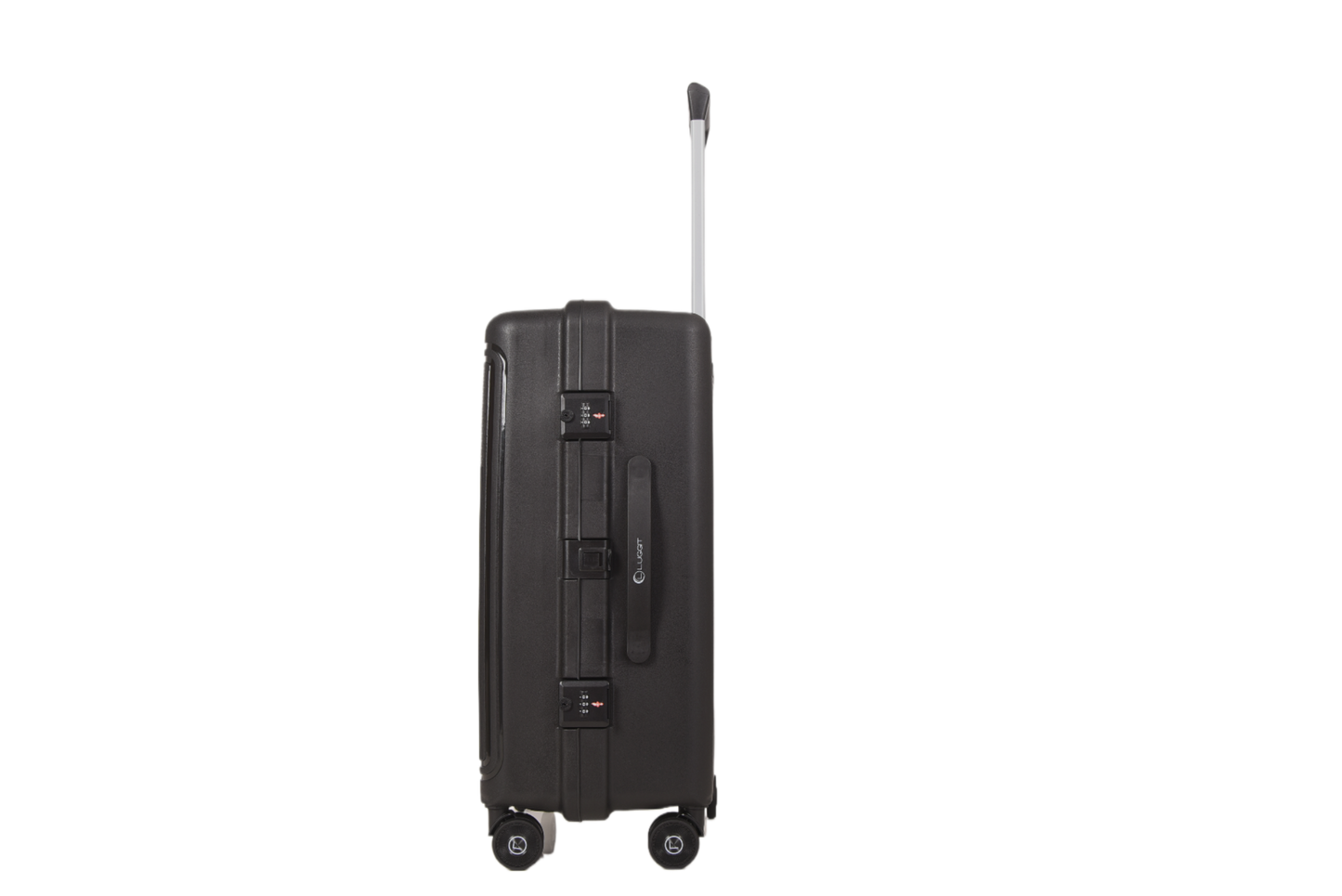 LUGGIT Osaka No zipper Premium Polypropylene Travel Trolley Bag set of 3 ,TSA Lock,,Black