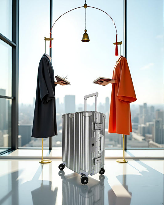 LUGGIT - Smart  Silver Surfer with  Aluminium Metallic Frame - Cabin Luggage-20"