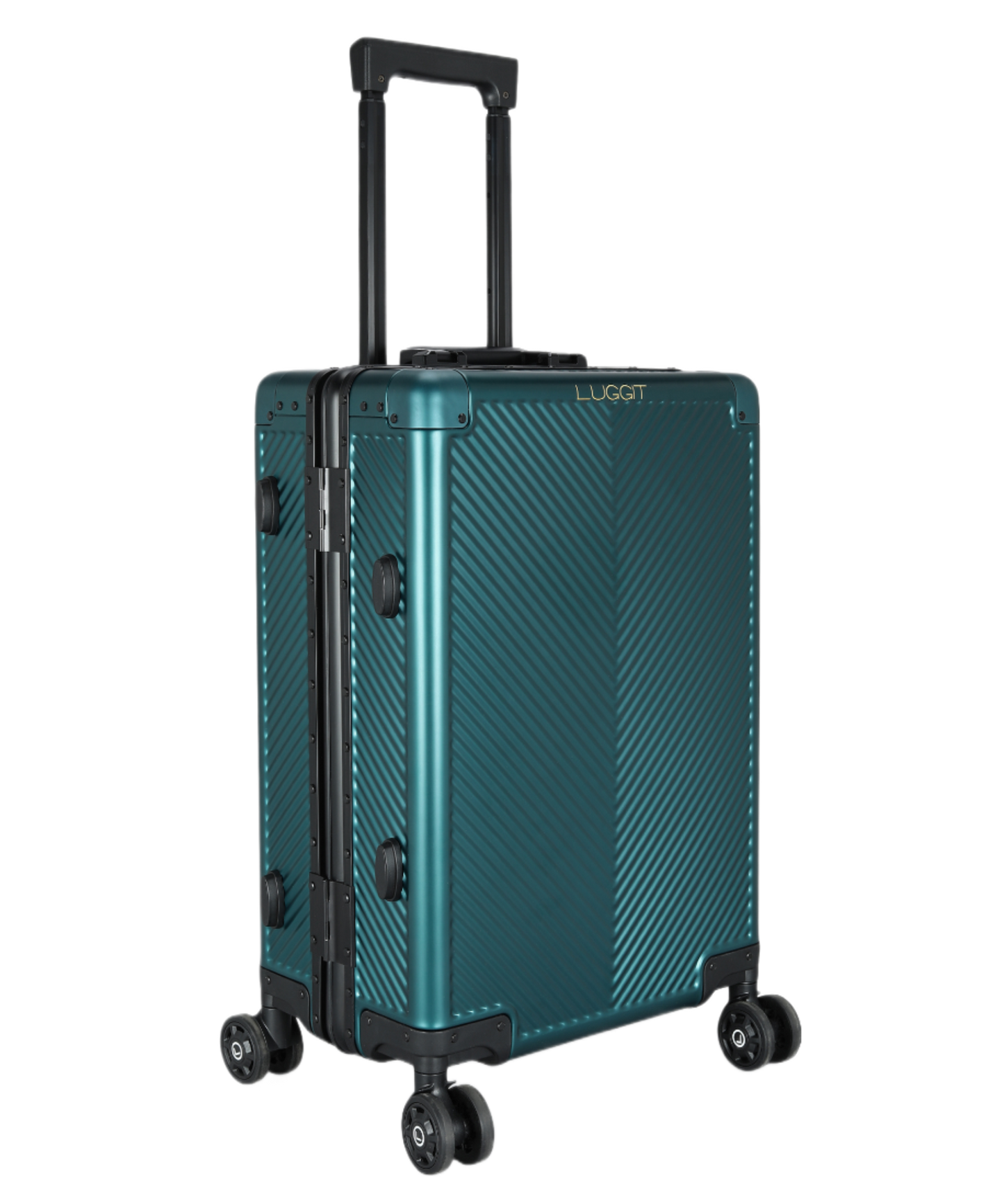 LUGGIT  Sovereign Circle High end travel bag ,full aluminium Body ,Green