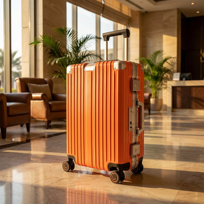 LUGGIT Smart "Pro MAX" Finger Print Unlock - With Triple Protection Cabin/Check-in Trolley Bag