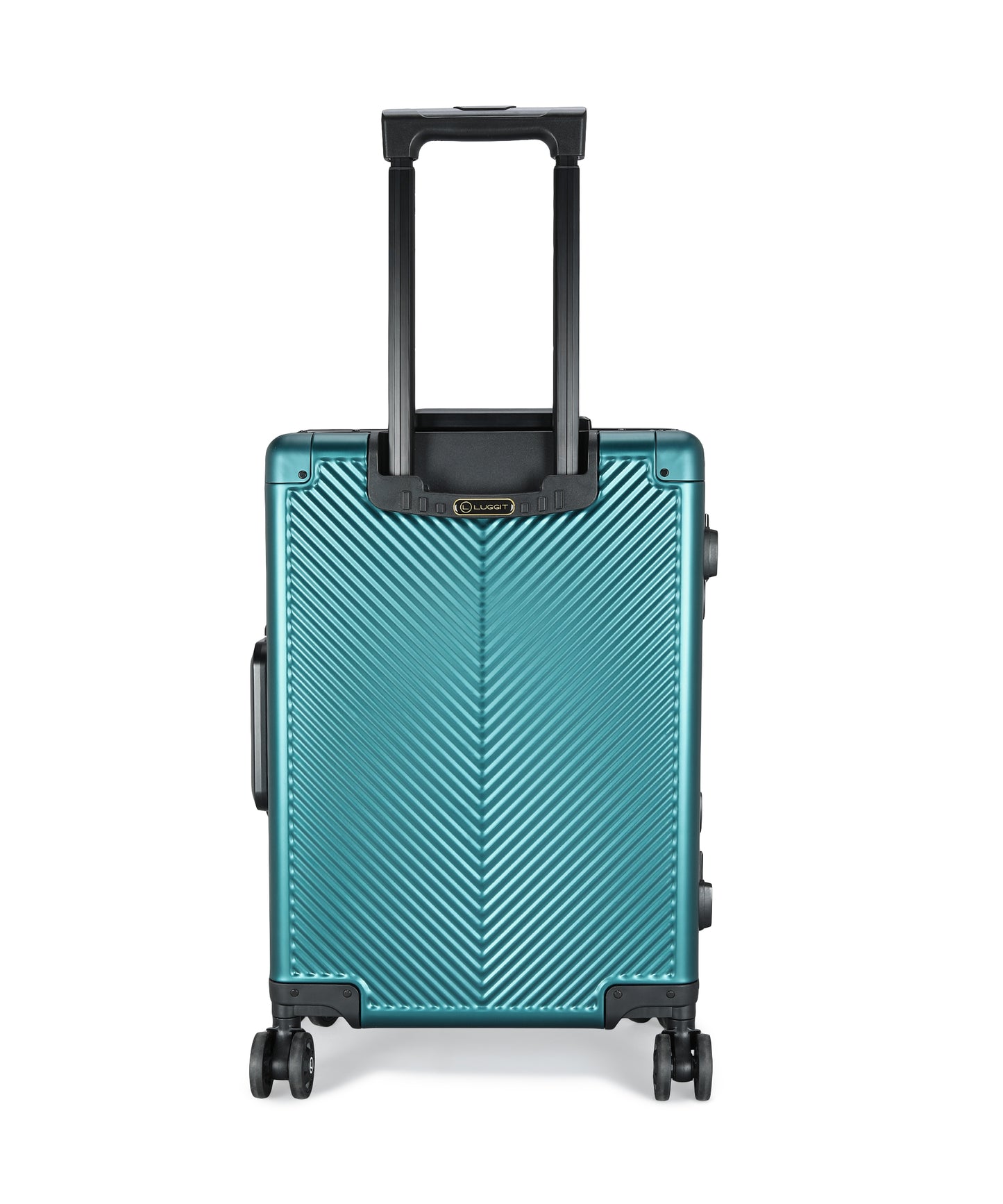 LUGGIT - Sovereign Circle Full Metal Aluminium Body & Frame - Cabin Luggage -Green