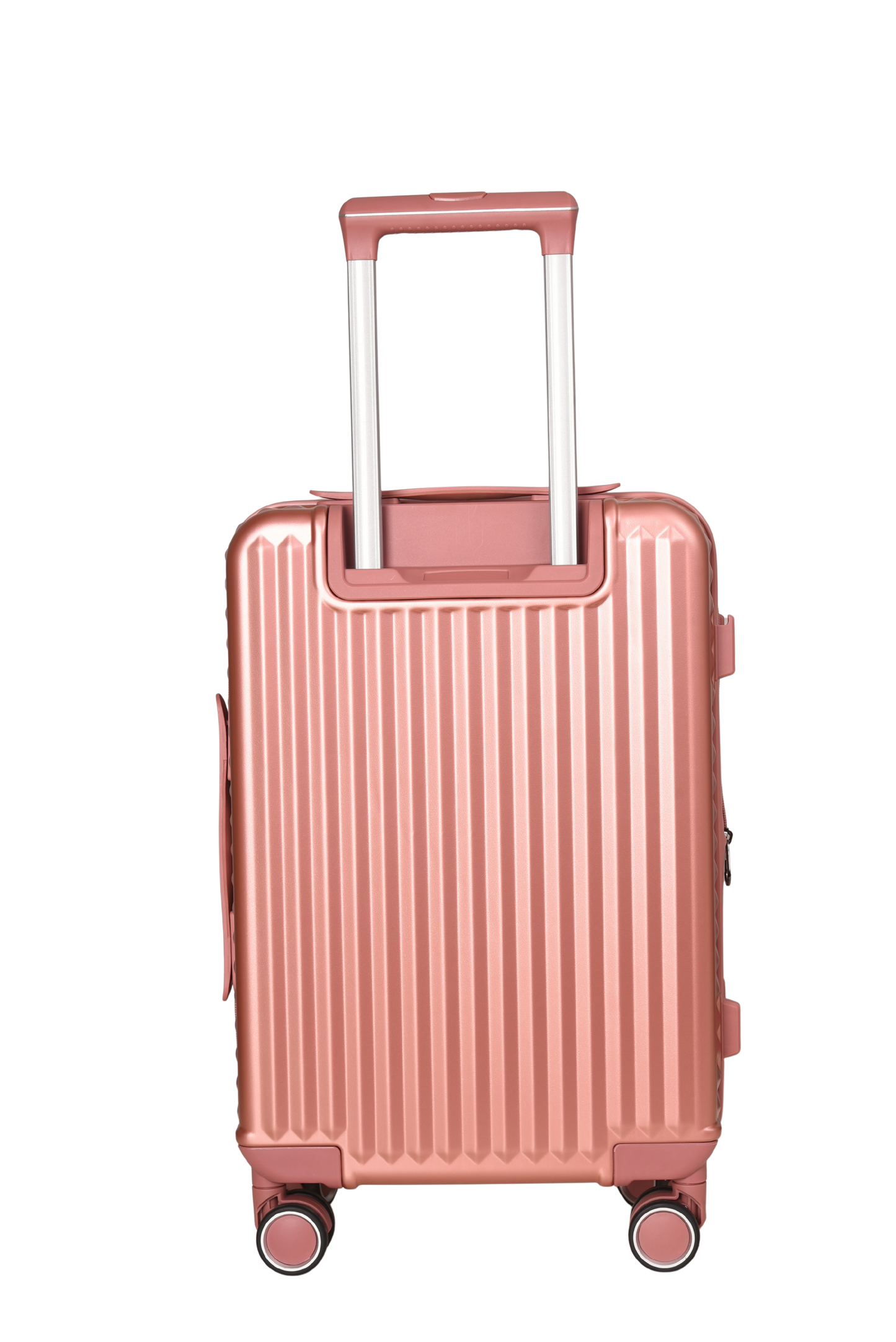 LUGGIT SFO 2.0 Premium Trolley Bag set of 3 ,SmartView Wide Opening Design,TSA Lock, Polycarbonate Hard Shell, Rose Gold