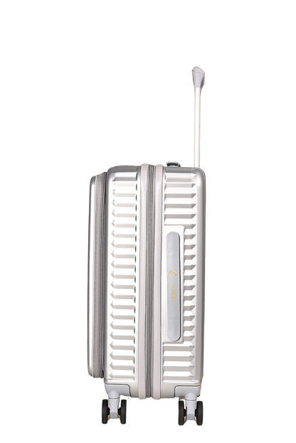 LUGGIT SFO 2.0 Premium Trolley Bag set of 3,SmartView Wide Opening Design,TSA Lock, Polycarbonate Hard Shell,Grey