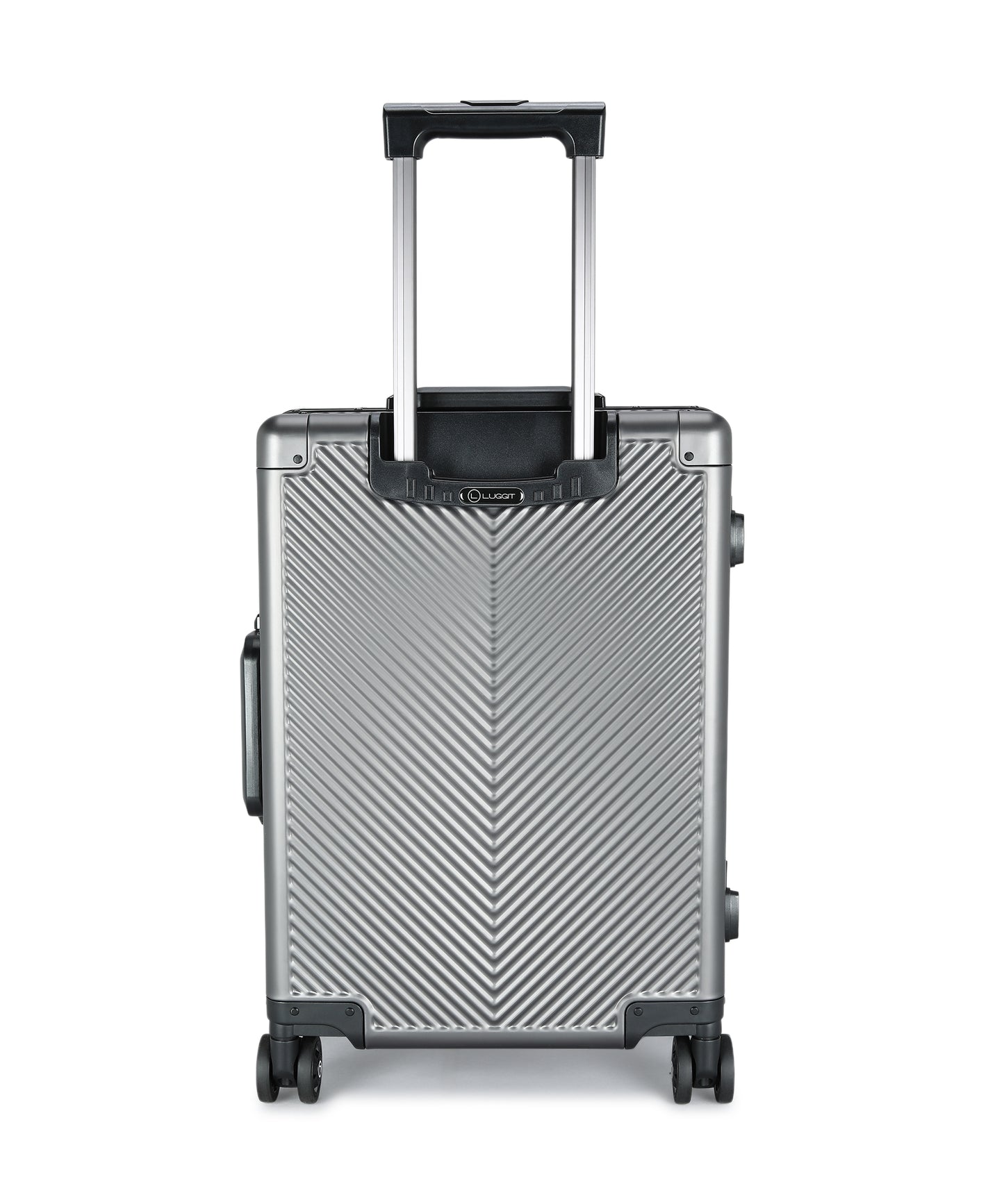 LUGGIT - Sovereign Circle Full Aluminium Trolley -Cabin Luggage-Grey