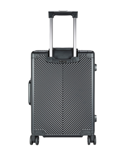 LUGGIT - Sovereign Circle Full  Aluminium high end trolley bag ,Black