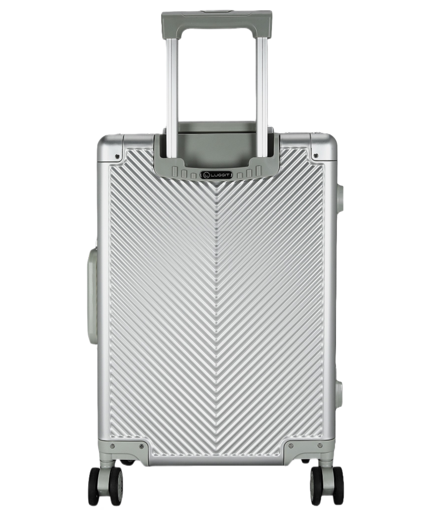 LUGGIT  Sovereign Circle Cabin High end Travel bag, Full Aluminium,Silver