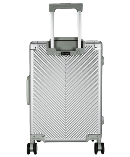 LUGGIT  Sovereign Circle Cabin High end Travel bag, Full Aluminium,Silver