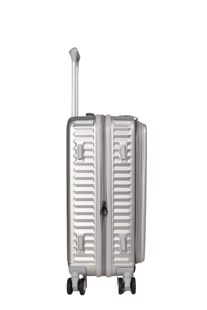 LUGGIT SFO 2.0 Premium Trolley Bag set of 3,SmartView Wide Opening Design,TSA Lock, Polycarbonate Hard Shell,Grey